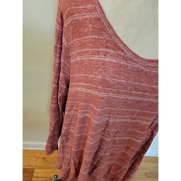 Women's Green Envelope Super Soft Pink Lightweight Sweater Size 3X - Picture 2 of 8